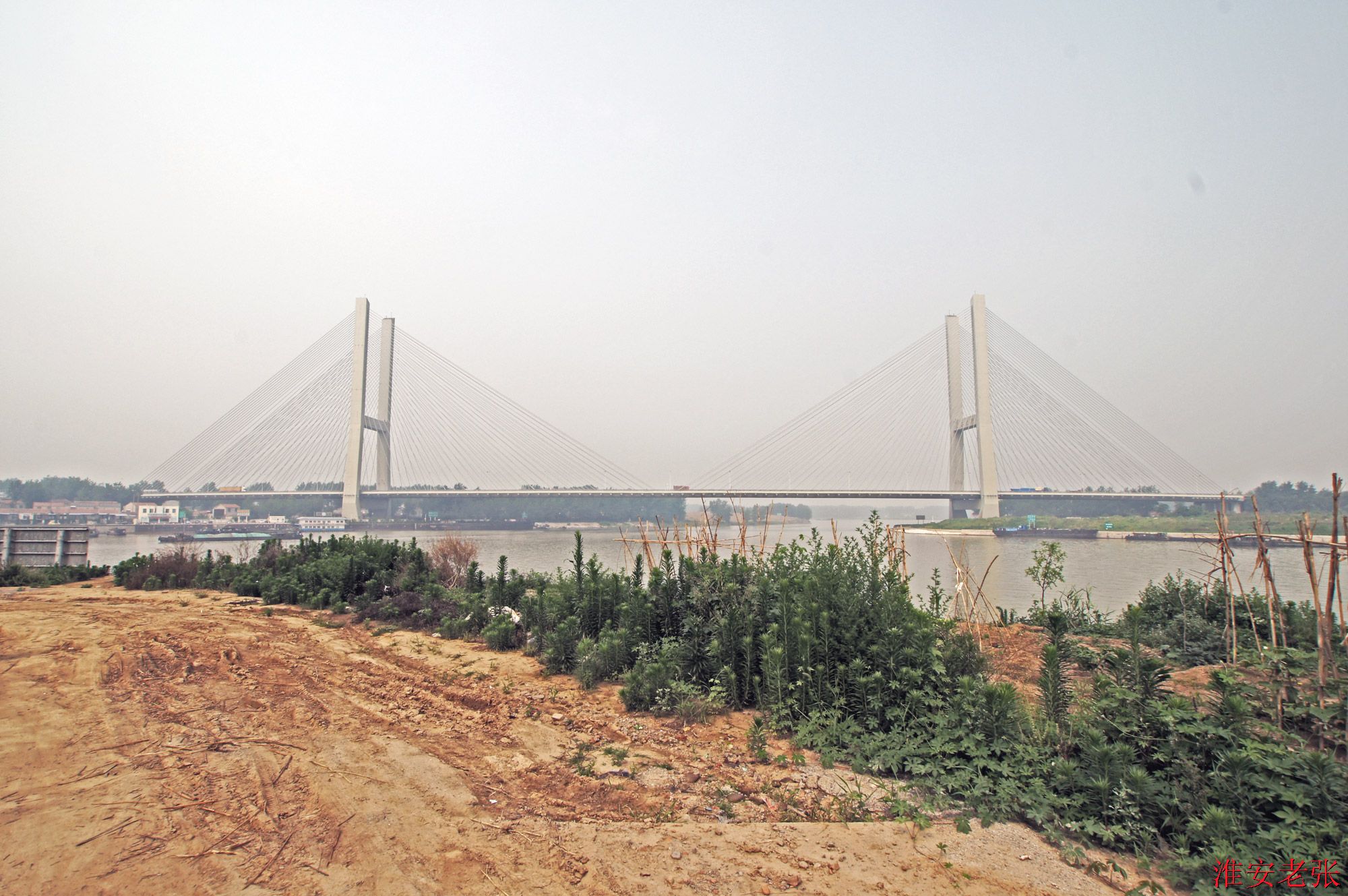 杨庄老街拍盐河及淮安大桥（2014-06-06 拍）